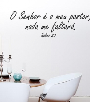 Adesivo Decorativo De Parede Salmo O Senhor É Meu Pastor